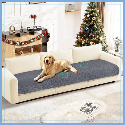 Waterproof Couch Cover for Pets, Anti-Slip Dog Blanket, Washable Pet Bed Cover, 30x70 Inch Dark Grey
