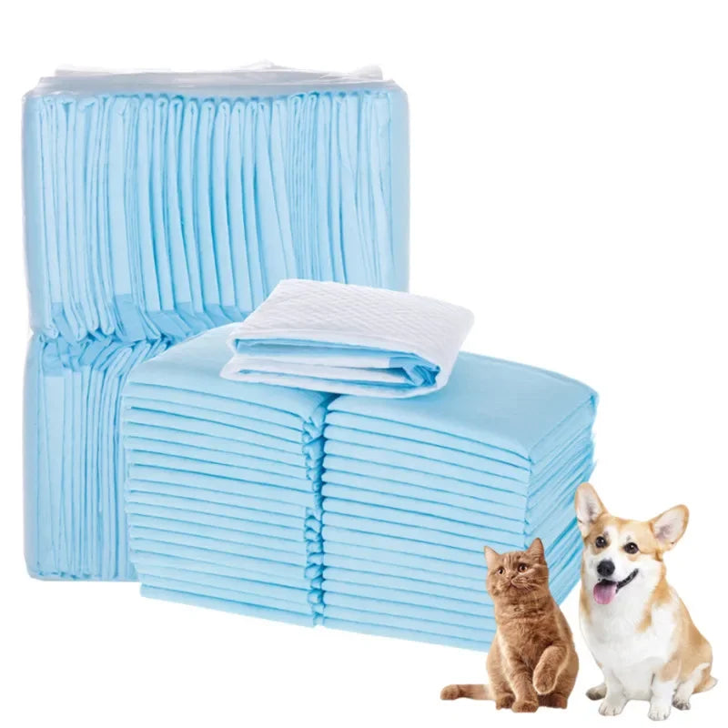 100/50/40/20PCS Absorbent Dogs Diapers Disposable Puppy Training Pee Pads Quick Dry Surface Mat Clean Cushion Dog Supplies/.,p;p
