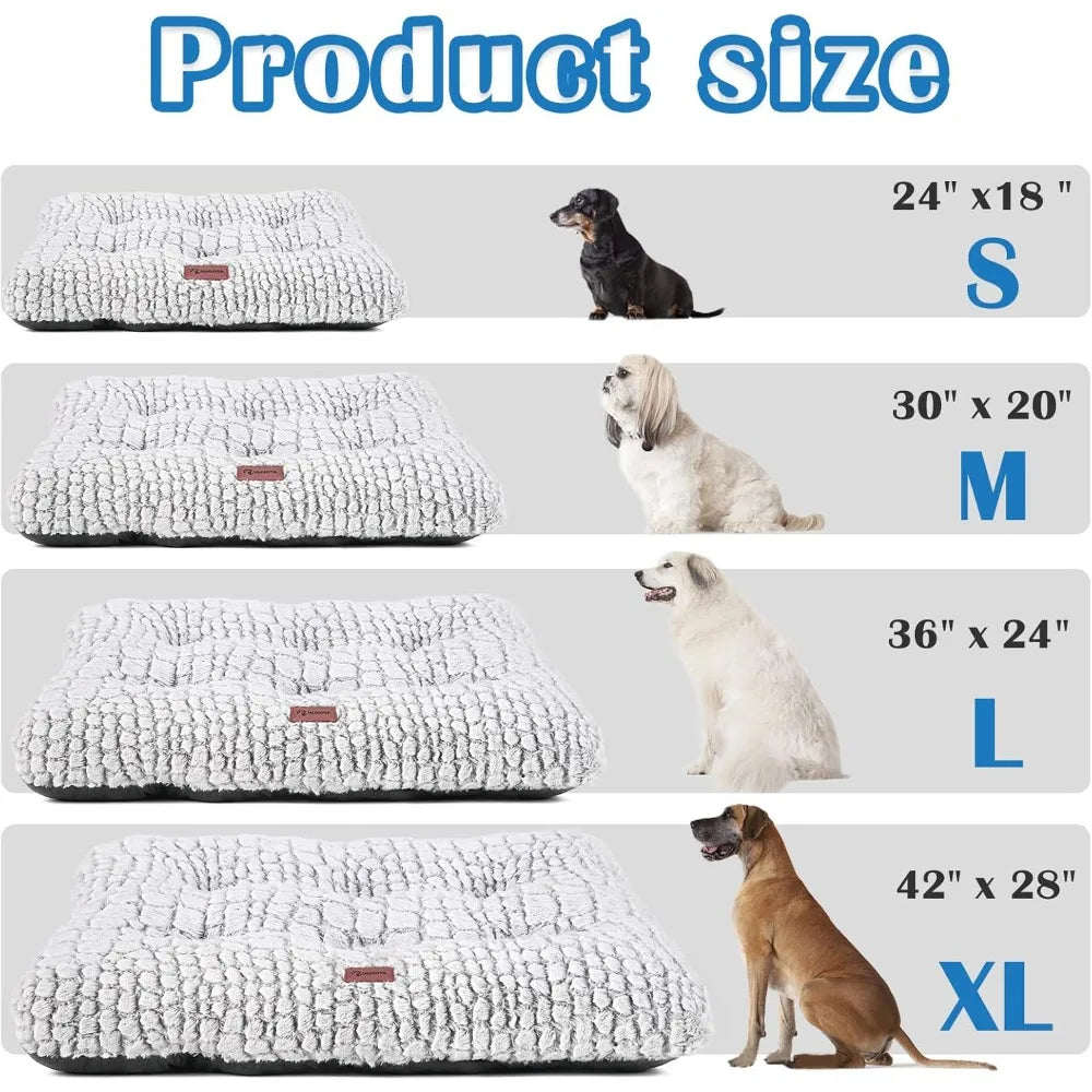 uligota dog bed crate pad plush dog crate mat for small medium large dogs soft dog bed anti slip fulffy comfy kennel pad