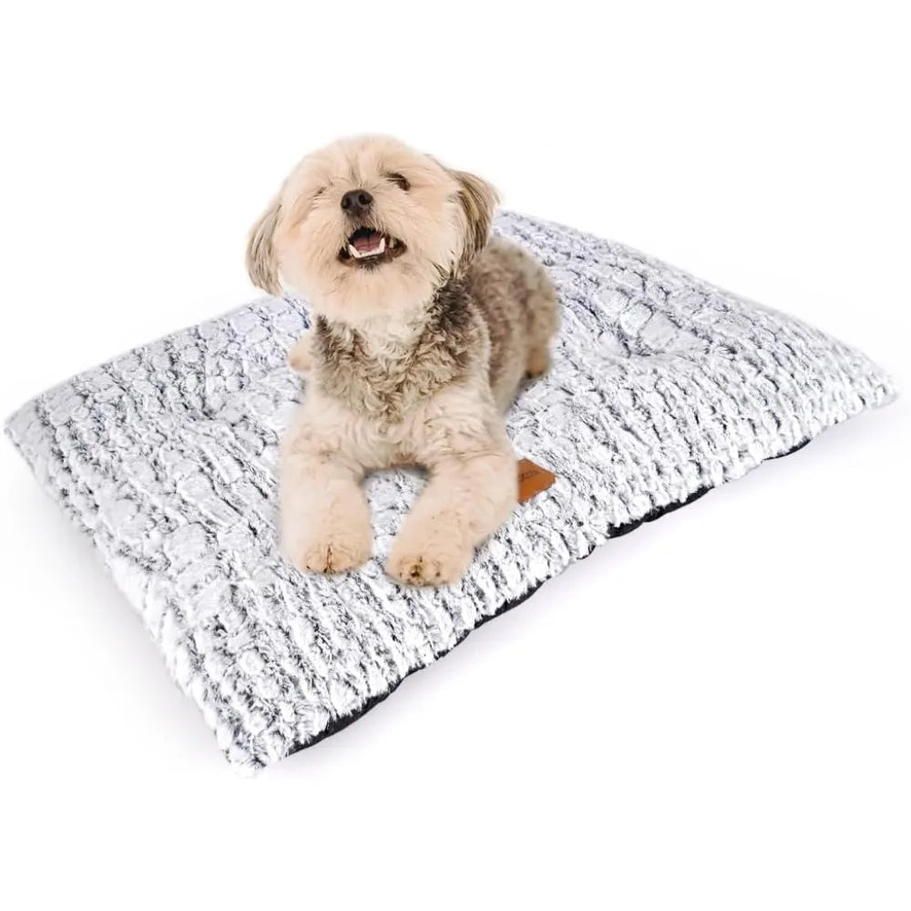 uligota dog bed crate pad plush dog crate mat for small medium large dogs soft dog bed anti slip fulffy comfy kennel pad